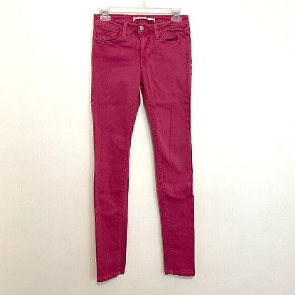 JOE'S JEANS JOES JEANS the Skinny Solid Magenta Pink Lyocell Cotton Jeans W26 26 - Picture 2 of 13